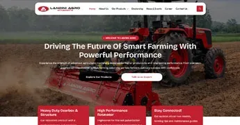 Landini Agro website design project
